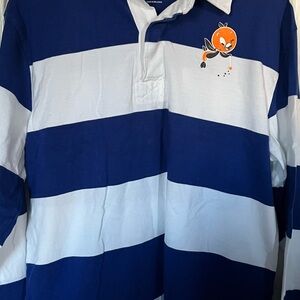 Disney D23 Blue and White Striped Rugby Shirt